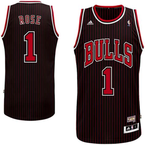 mens chicago bulls derrick rose adidas black alternate replica jersey|authentic derrick rose bulls jersey.